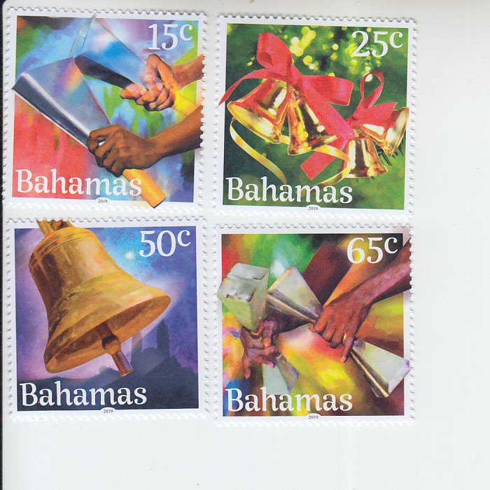 2019 Bahamas Christmas Bells (4) (Scott 1511-14) MNH