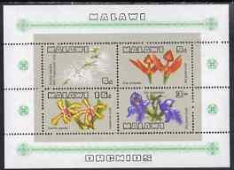 MALAWI - 1969 - Orchids - Perf Min Sheet - Mint Never Hinged