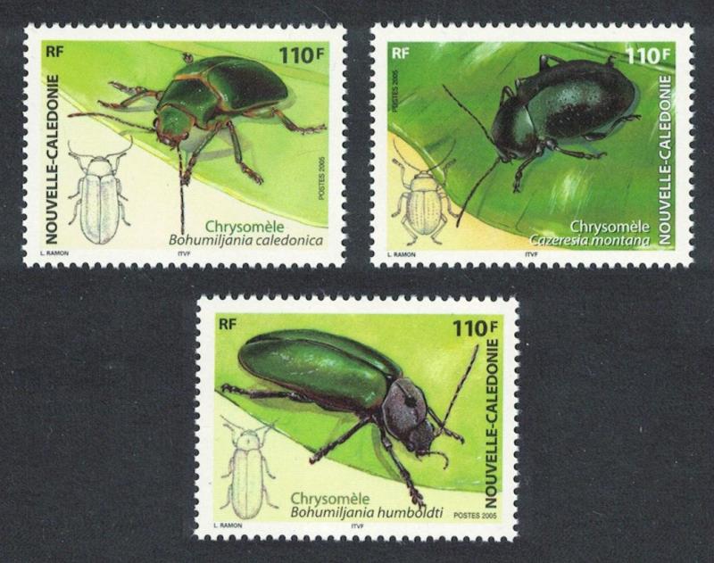 New Caledonia Leaf Beetles Chrysomelidae Insects 3v SG#1366-1368 CV£10+