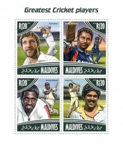 Maldives 2014 MNH-CRICKET  |  Michel Code: 5254-5257  |  Scott Code: 3185