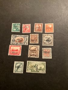 Stamps New Zealand Scott #061-71  used