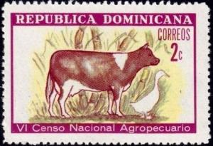 DOMINICAN REPUBLIC SET COWS BIRDS X1