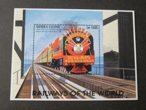 Sierra Leone 1995 Sc 1853 Train MNH