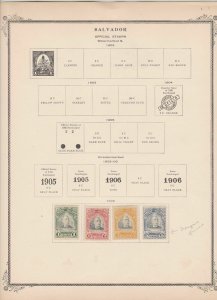 salvador stamps page ref 17194