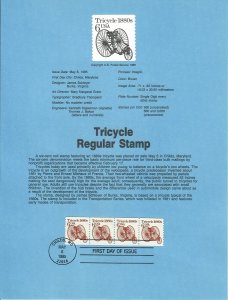 US SP678 Tricycle Souvenir Page #2126