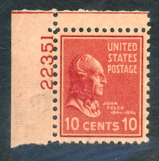 U.S. #815 MINT OG NH SINGLE PL#