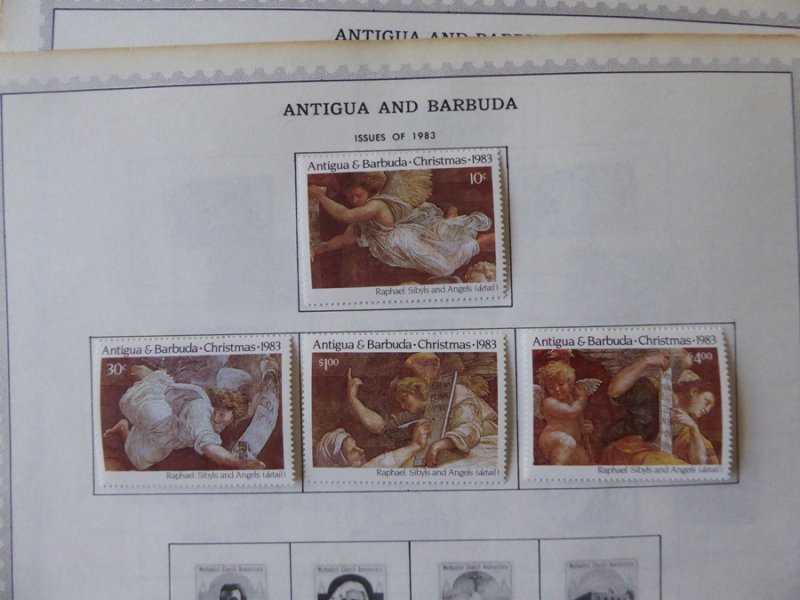 Antigua 1976-1984 Stamp Collection on Alb Pgs