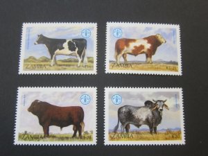 Zambia 1987 Sc 418-21 set MNH