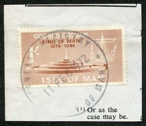 Isle of Man 1/- Brown QEII Pictorial Revenues CDS On Piece