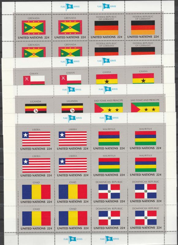 United Nations Flag Series 1985 MNH CV $25.00  (A3957L)