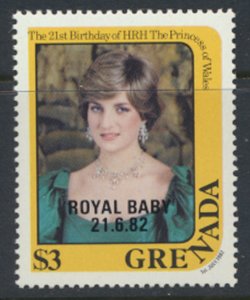 Grenada SC# 1117a  MNH SG 1203  OPT Royal Baby 1982 see scan /detail  