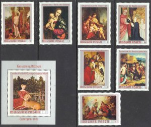 Hungary Sc# 2053-2060 MNH 1970 Christmas