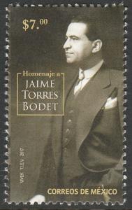 MEXICO 3086, HOMMAGE TO JAIME TORRES BODET. VF MNH