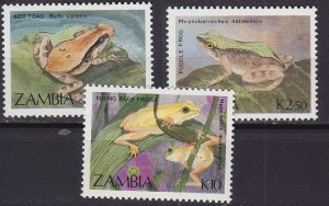 SAMBIA ZAMBIA [1989] MiNr 0470 ex ( **/mnh ) Tiere