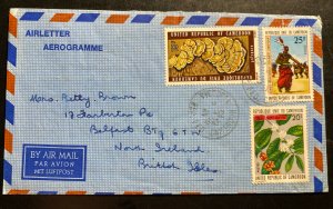 1975 Victoria Cameroon Air Letter Cover To Belfast North Ireland