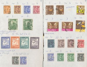 Zanzibar Gibraltar Gold Coast QV/GVI M&U (Apx 90+Items) ZK18