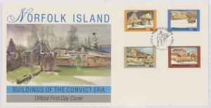 Norfolk Island 444-447 1988 Convict Buildings. U/A FDC.