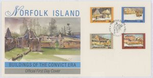 Norfolk Island 444-447 1988 Convict Buildings. U/A FDC.
