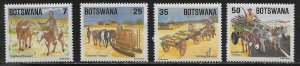 Botswana Scott #'s 345 - 348 MH