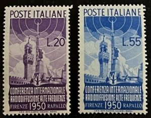 Italy Scott# 538-539 Unused F/VF NH stamps Cat $200.00
