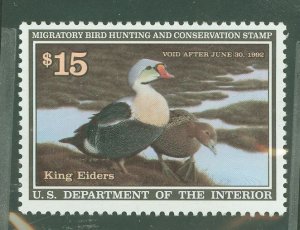 United States #RW58 Mint (NH) Single (King) (Bird)