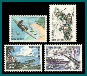 Papua New Guinea 1967 Pacific War, MNH  245-248,SG117-SG120