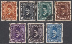 Egypt 191-197 Used CV $3.15