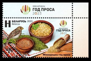 2023 Belarus 1524+Tab Birds - International Year of Millet 2,90 €