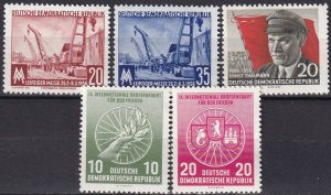 DDR #286-90  MNH CV $3.40   (Z4819)