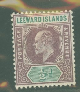 Leeward Islands #20 Unused Single
