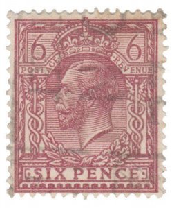 GREAT BRITAIN STAMP 1912 - 13. SCOTT # 167. USED.