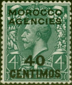 Morocco Agencies 1917 40c on 4d Grey-Green SG134 Fine LMM