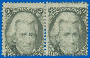 US Scott #73 Pair, Straddle Copies, Mint-OG-Hinged, Sharp Impression, SCV $750!