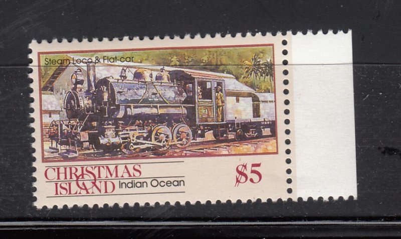 J28375, 1990 christmas island hv of set mnh #269 steam train