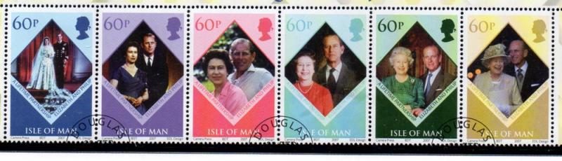 Isle of Man Sc 1189 2007 Royal Anniversary stamp set used