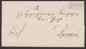 POLAND c1860 cover - folded wrapper ex PRIMKENAU............................G193