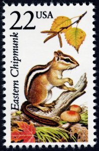 U.S. #2297 22c MNH (North American Wildlife - Eastern Chipmunk)