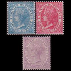 BR.HONDURAS 1884 - Scott# 13-5 Queen 1-4p LH