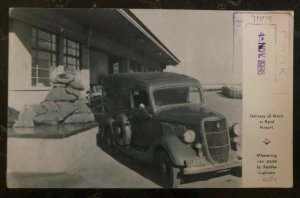 1936 Johannesburg South Africa RPPC Postcard Cover To Hong Kong Mail Delivery