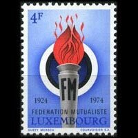 LUXEMBOURG 1974 - Scott# 541 Mutual Insurance Set of 1 NH