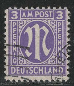 Germany AM Post Scott # 3N2a, used