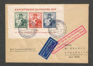 Germany Sc#664a Mi#1a First Day Cover! 1949 Expo