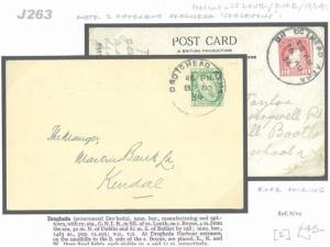 Ireland EIRE Drogheda Louth GAELIC Skeleton Cards{2} 1934 {samwells-covers}J263