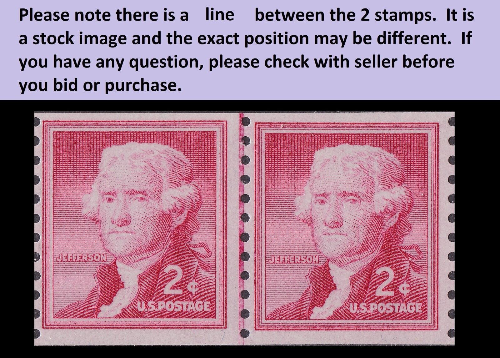 jefferson united states postage stamps