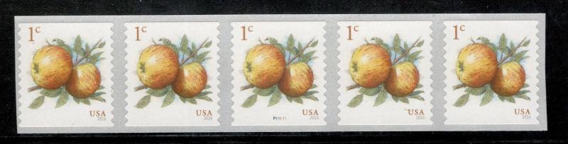 5037 Apples US PNC Strip Of 5 Mint/nh Free Shipping