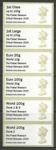 2020 The Postal Museum Virtual Stampex post & Go P&G UNMOUNTED MINT