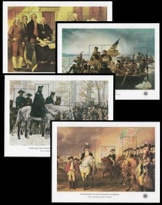 Bicentennial Souvenir Set of Four Souvenir Sheets Postage Stamps Scott 1686-89