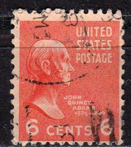 United States 811 - Used - 3c John Quincy Adams (1938-54) (3) +