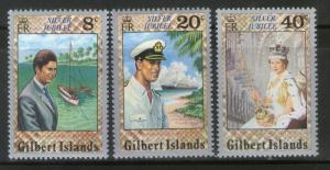 Gilbert Islands 1977 QE II Silver Jubilee Prince Charles Sc 293-5 MNH # 3430