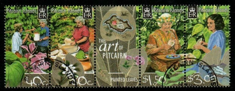 PITCAIRN ISLANDS SG647a 2003 PAINTED LEAVES  FINE USED 